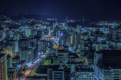 『女神大橋が彩る夜』