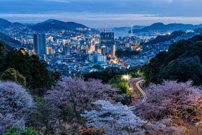 『我が街の夕景』