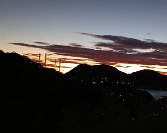 『サンセットとお月様のコラボ』