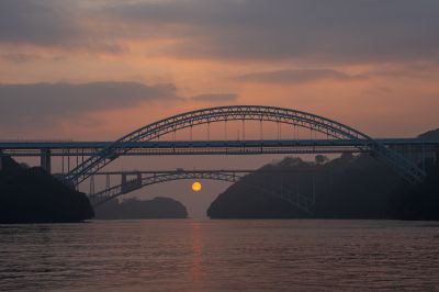 『新西海橋初日の出』