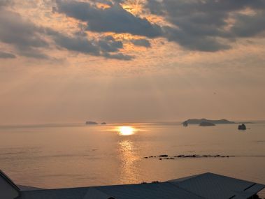 『外海の夕日』